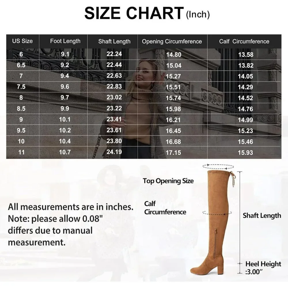 Women's Camel Suede Inner Zipper Thigh High Over The Knee High Heel Boots